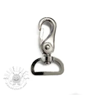 Metallkarbinhake 25 mm silver