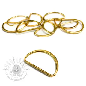 Halvring 25 mm gold