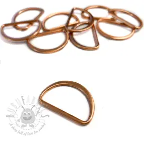 Halvring 25 mm copper