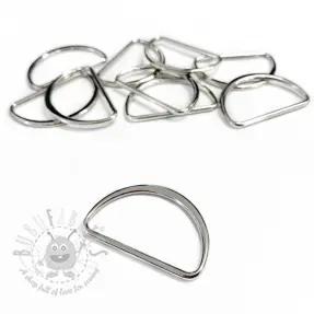 Halvring 40 mm silver