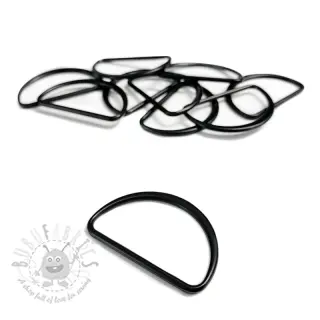 Halvring 40 mm black