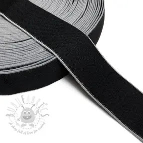 Slätt resårband 4 cm Rim grey