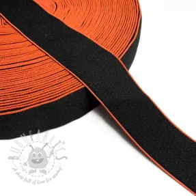 Slätt resårband 4 cm Rim orange