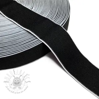 Slätt resårband 4 cm Rim white