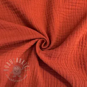 Dubbelgasväv/muslin terra ORGANIC