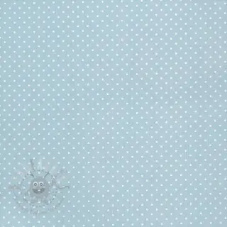 Bomullstyg Petit dots light blue