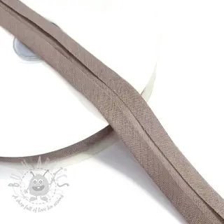 Kantremsa bomull taupe