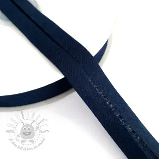 Kantremsa bomull dark blue