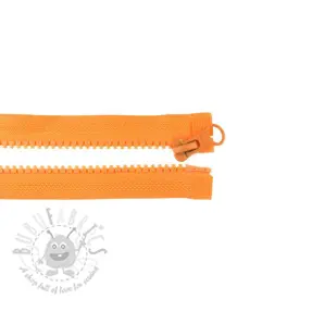 Blixtlås delbar 75 cm orange