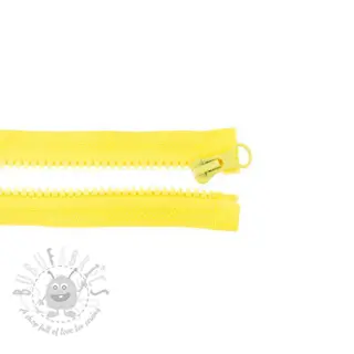 Blixtlås delbar 65 cm yellow