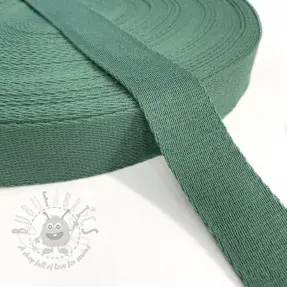 Gjordband bomull 4 cm dark old green
