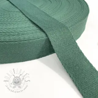 Gjordband bomull 4 cm dark old green