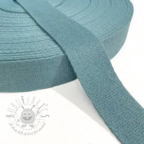 Gjordband bomull 4 cm steel blue