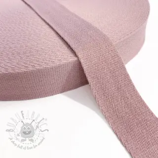 Gjordband bomull 4 cm old pink