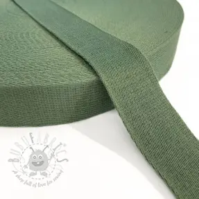 Gjordband bomull 4 cm old green