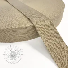 Gjordband bomull 4 cm sand