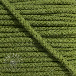 Bomullssnöre 8 mm olive green