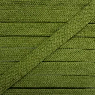 Bavlnená šnúra plochá 13 mm olive green