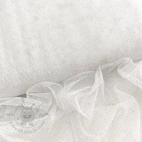 Tyll till TUTU-kjol ROYAL SPARKLE white silver