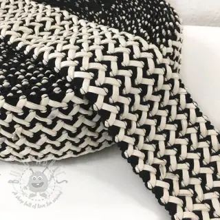 Slätt resårband 6 cm Party white 2:a sortering