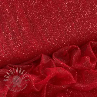 Tyll till TUTU-kjol ROYAL SPARKLE red silver