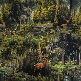Dekorationstyg Ancient forest digital print