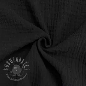 Dubbelgasväv/muslin black