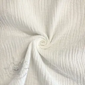 Dubbelgasväv/muslin ecru