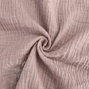 Dubbelgasväv/muslin old rose