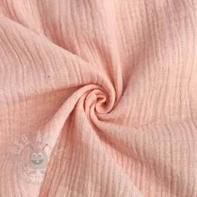 Dubbelgasväv/muslin light rose