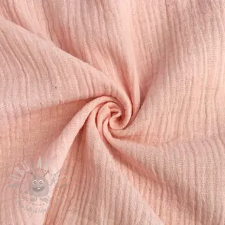 Dubbelgasväv/muslin light rose