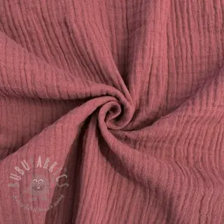 Dubbelgasväv/muslin mauve