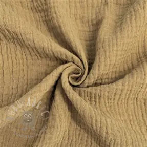 Dubbelgasväv/muslin beige