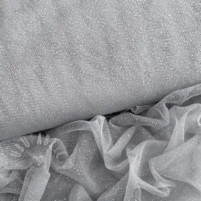 Tyll till TUTU-kjol ROYAL SPARKLE grey silver