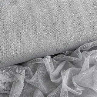 Tyll till TUTU-kjol ROYAL SPARKLE grey silver