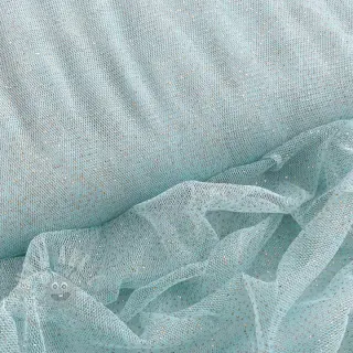 Tyll till TUTU-kjol ROYAL SPARKLE light blue gold