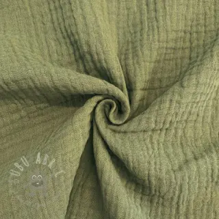 Dubbelgasväv/muslin moss green