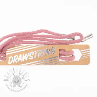 Snöre till huva med ändbeslag 115 cm HEAD2 old pink
