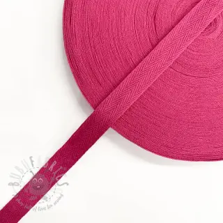 Kypertband bomulls 15 mm fuchsia