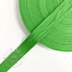 Kypertband bomulls 25 mm lime