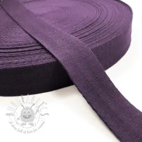 Gjordband bomull 4 cm violet