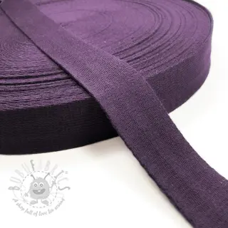 Gjordband bomull 4 cm violet