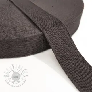Gjordband bomull 4 cm mocha