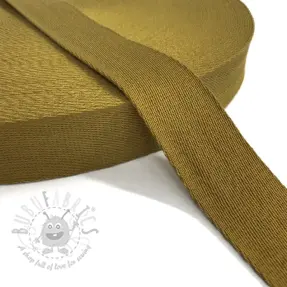 Gjordband bomull 4 cm golden brown