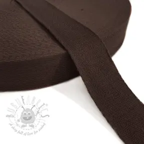 Gjordband bomull 4 cm dark mocha