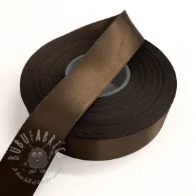 Satinband dubbelsidig 25 mm dark brown