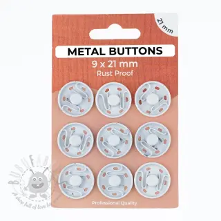 Tryckknapp METAL 21 mm off white