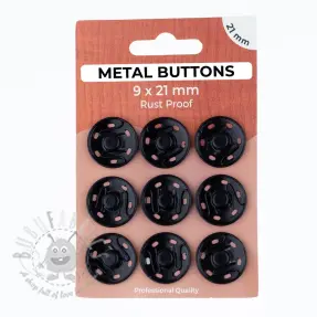Tryckknapp METAL 21 mm black
