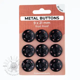 Tryckknapp METAL 21 mm black