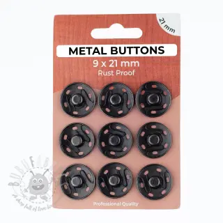 Tryckknapp METAL 21 mm anthracite